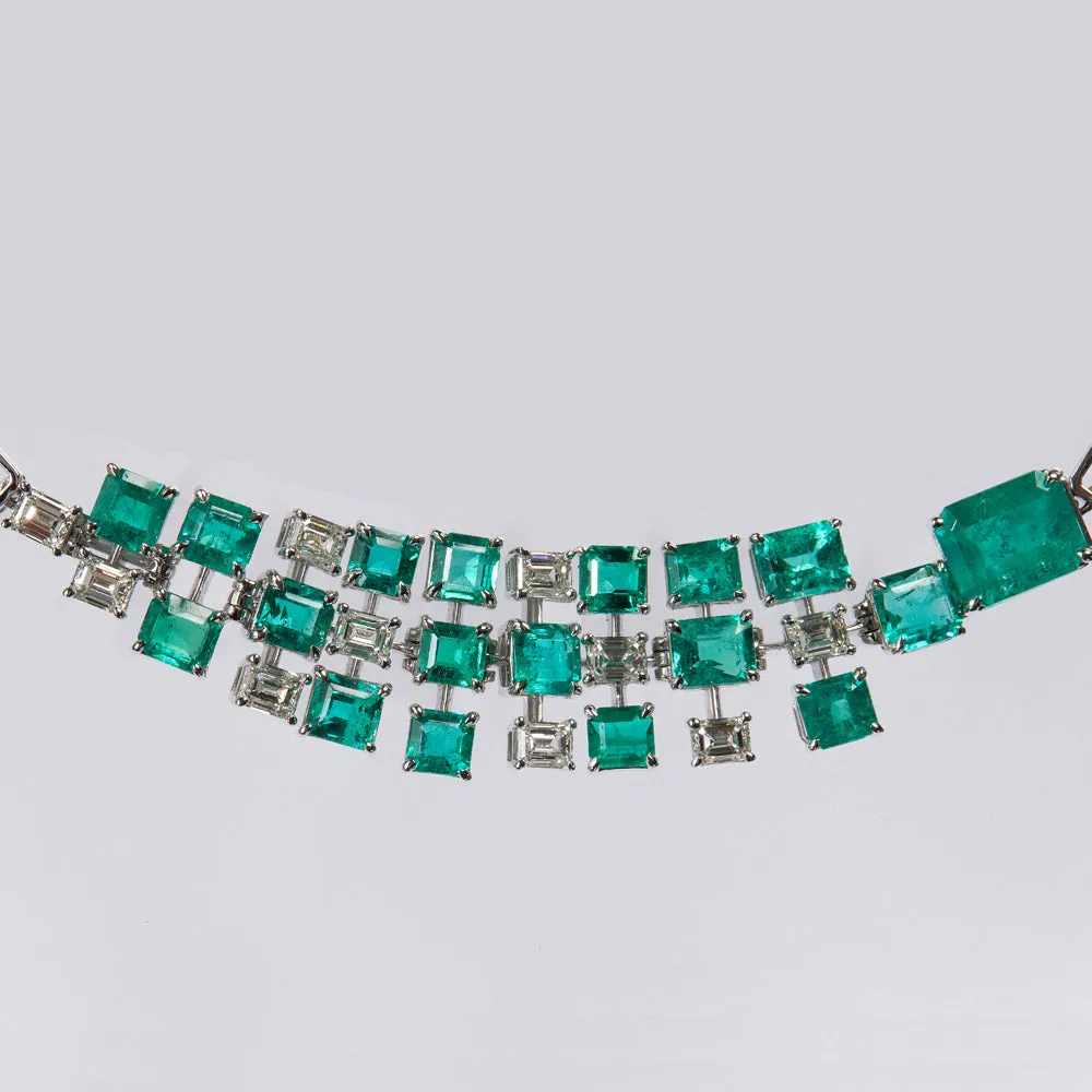 Emerald and Diamond Necklace