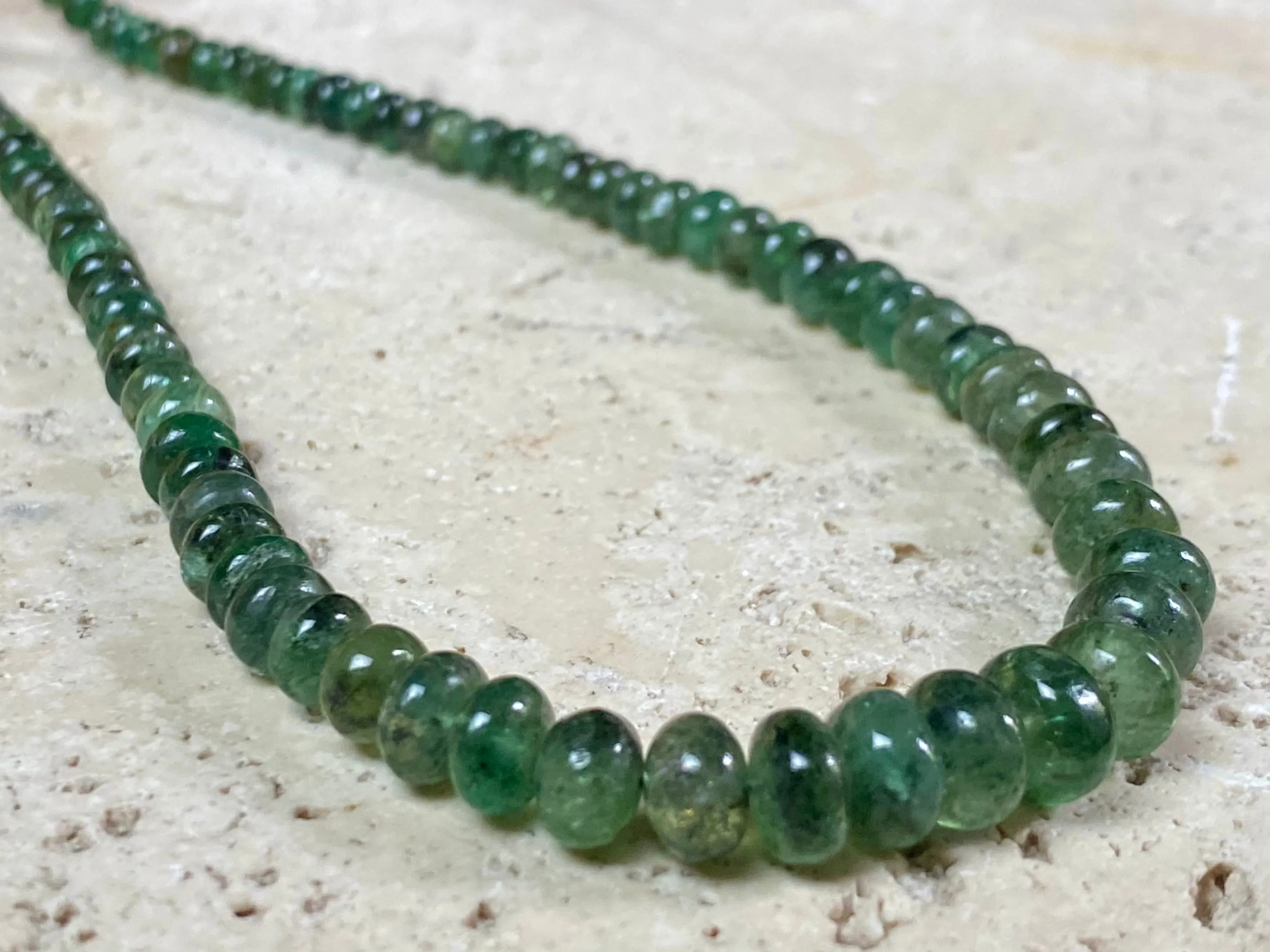 Emerald Bead Necklace