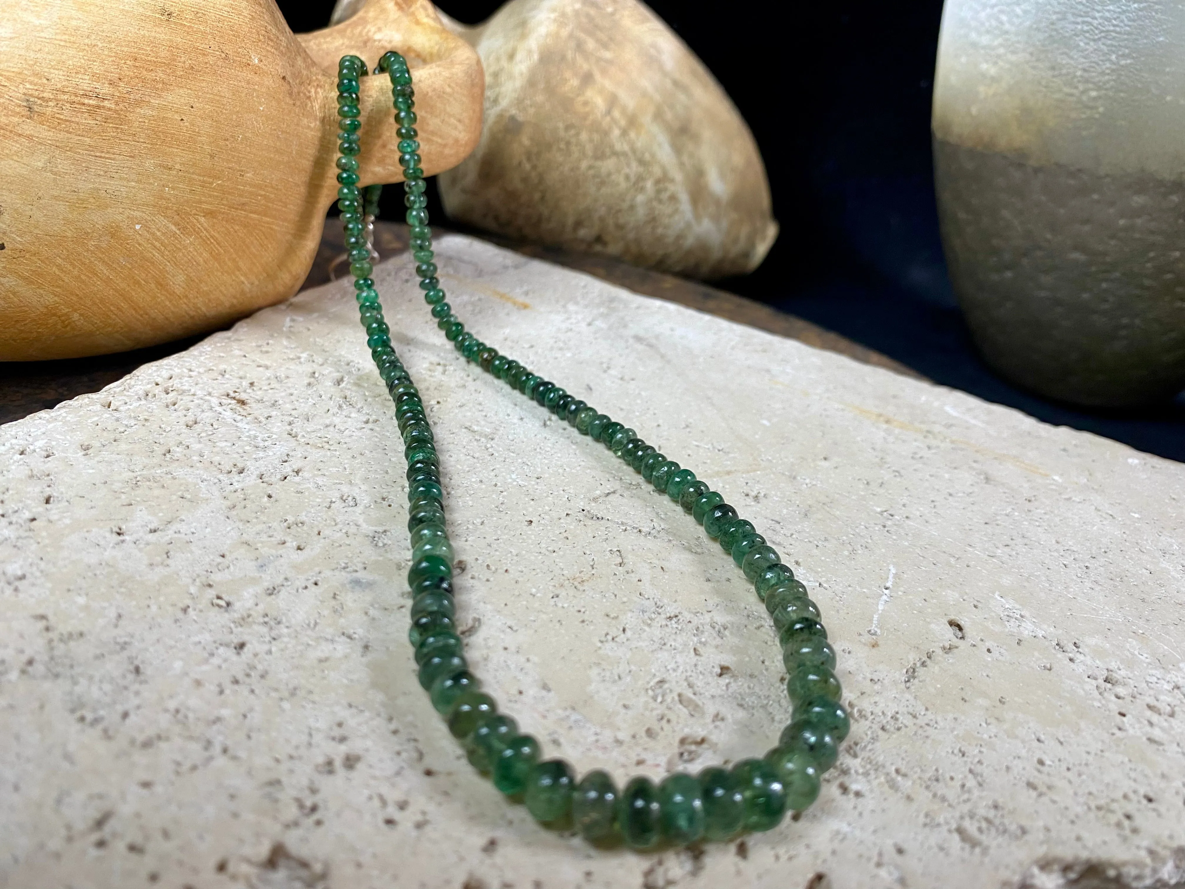 Emerald Bead Necklace