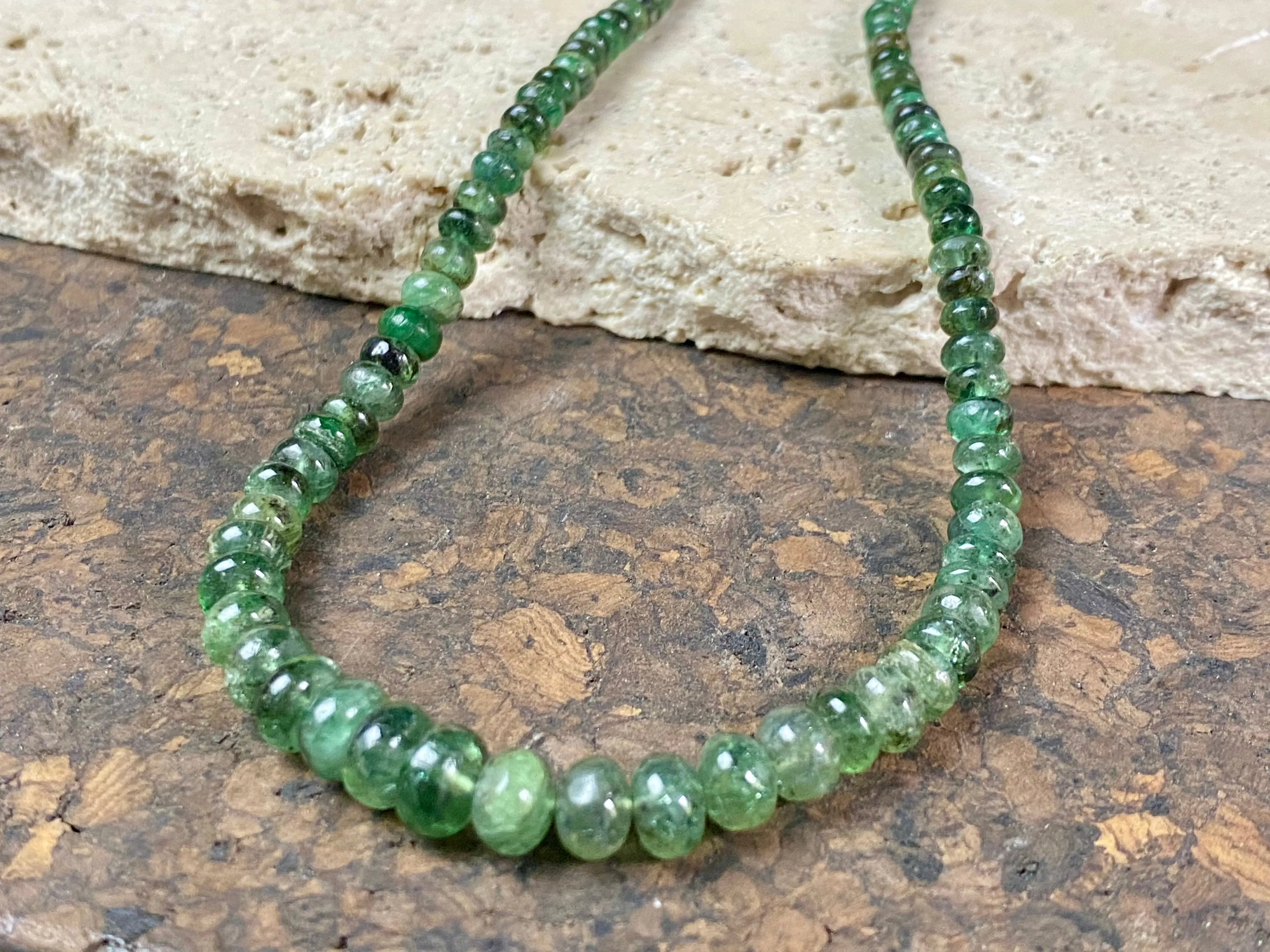 Emerald Bead Necklace