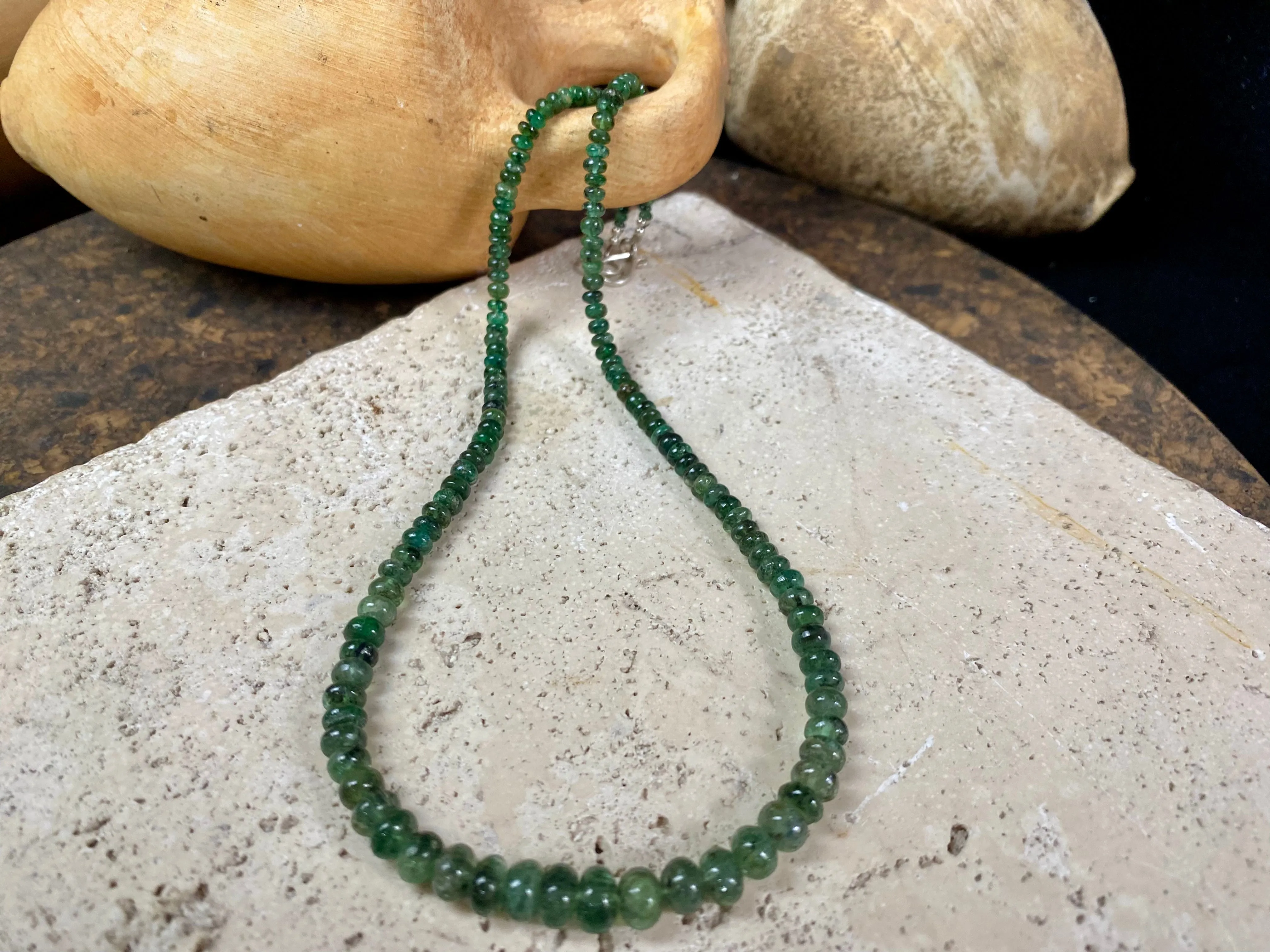 Emerald Bead Necklace