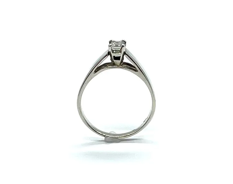 Emerald Cut Diamond Solitaire Ring