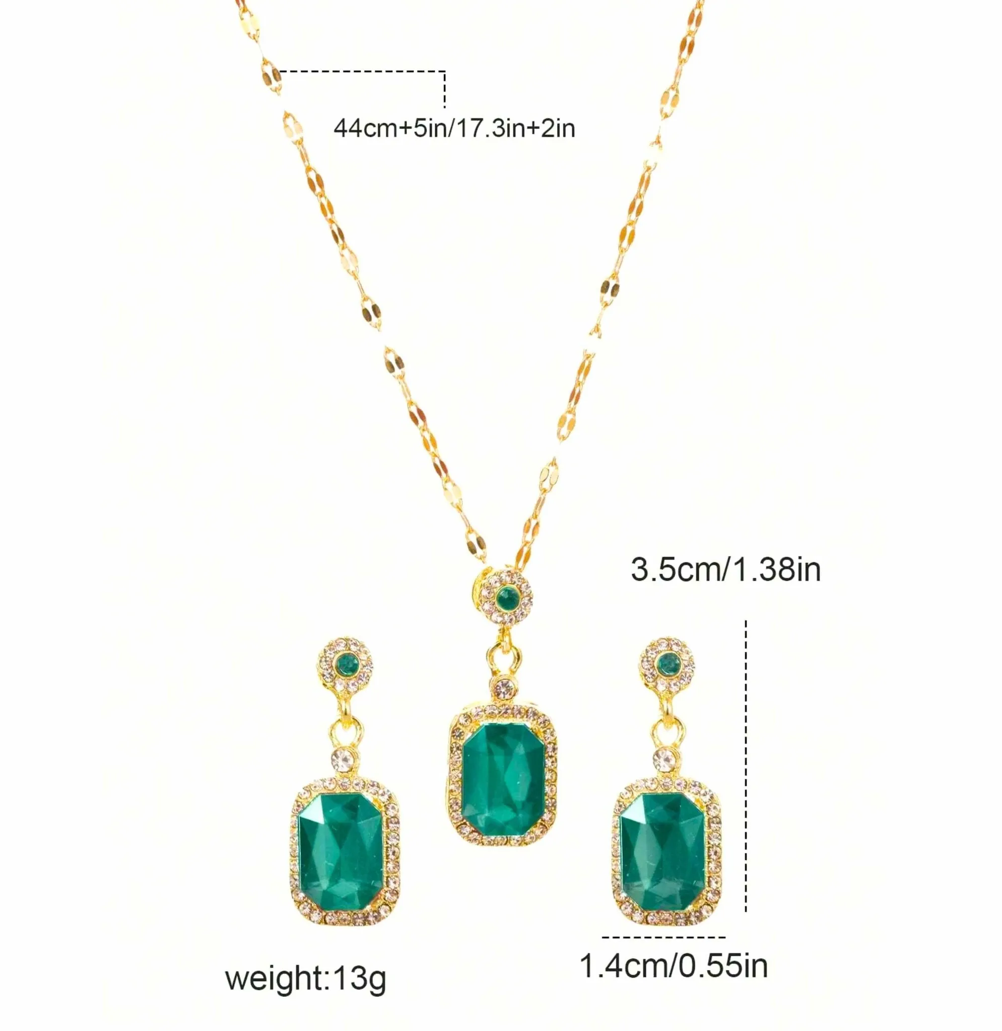 Emerald Green Jewellery Set