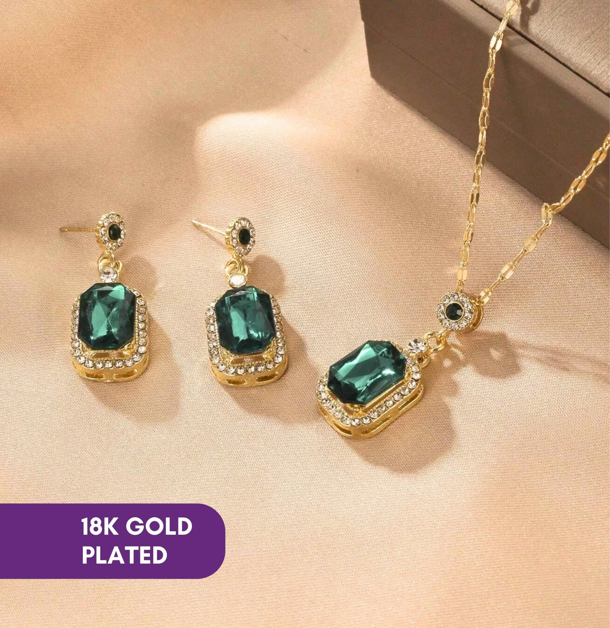 Emerald Green Jewellery Set