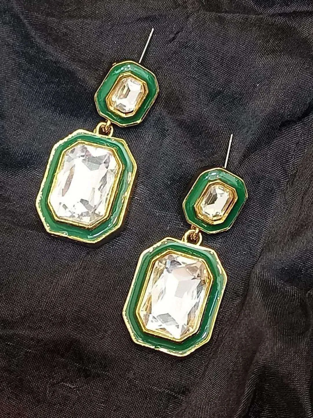 Enamel Drop Earrings