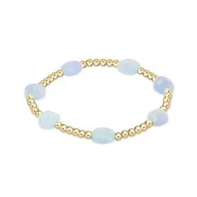 Enewton Admire Gold 3MM Aquamarine Beaded Bracelet