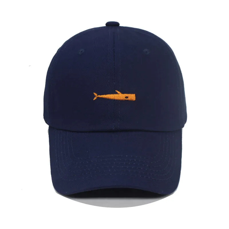 Fashion Baseball Cap for Men and Women Retro Dad Hats Summer Outdoor Visors Cap Unisex Snapback Hat Fish Embroidery Baseball Hat