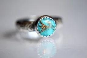 Floral Turquoise Ring, Floral Band, Turquoise Floral Ring, Antique Silver Ring, Boho Statement Band, Floral Jewelry, Thick Floral Ring, gift