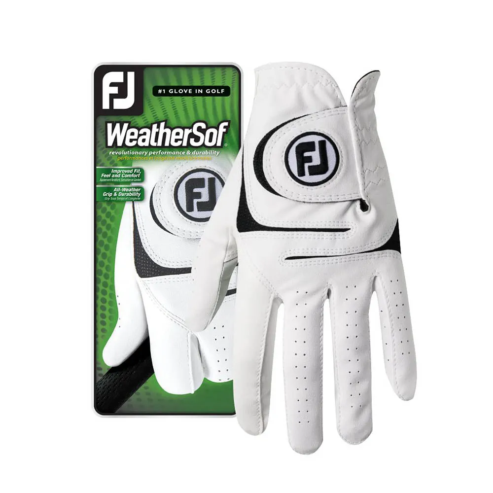 FootJoy WeatherSof Golf Glove - White