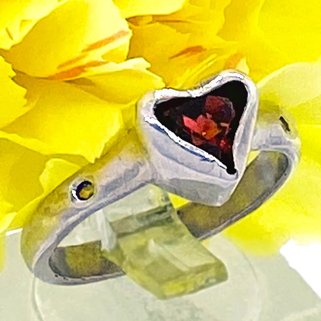 Garnet & Citrine Ring (size 8 1/2)