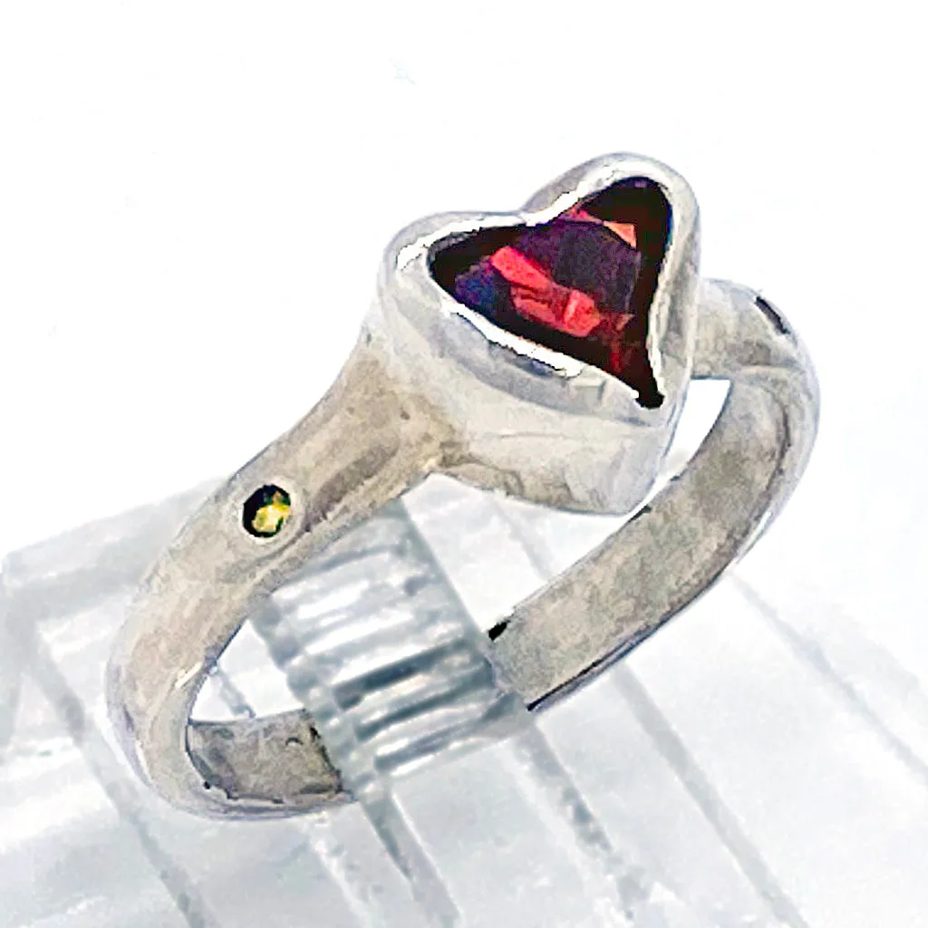 Garnet & Citrine Ring (size 8 1/2)