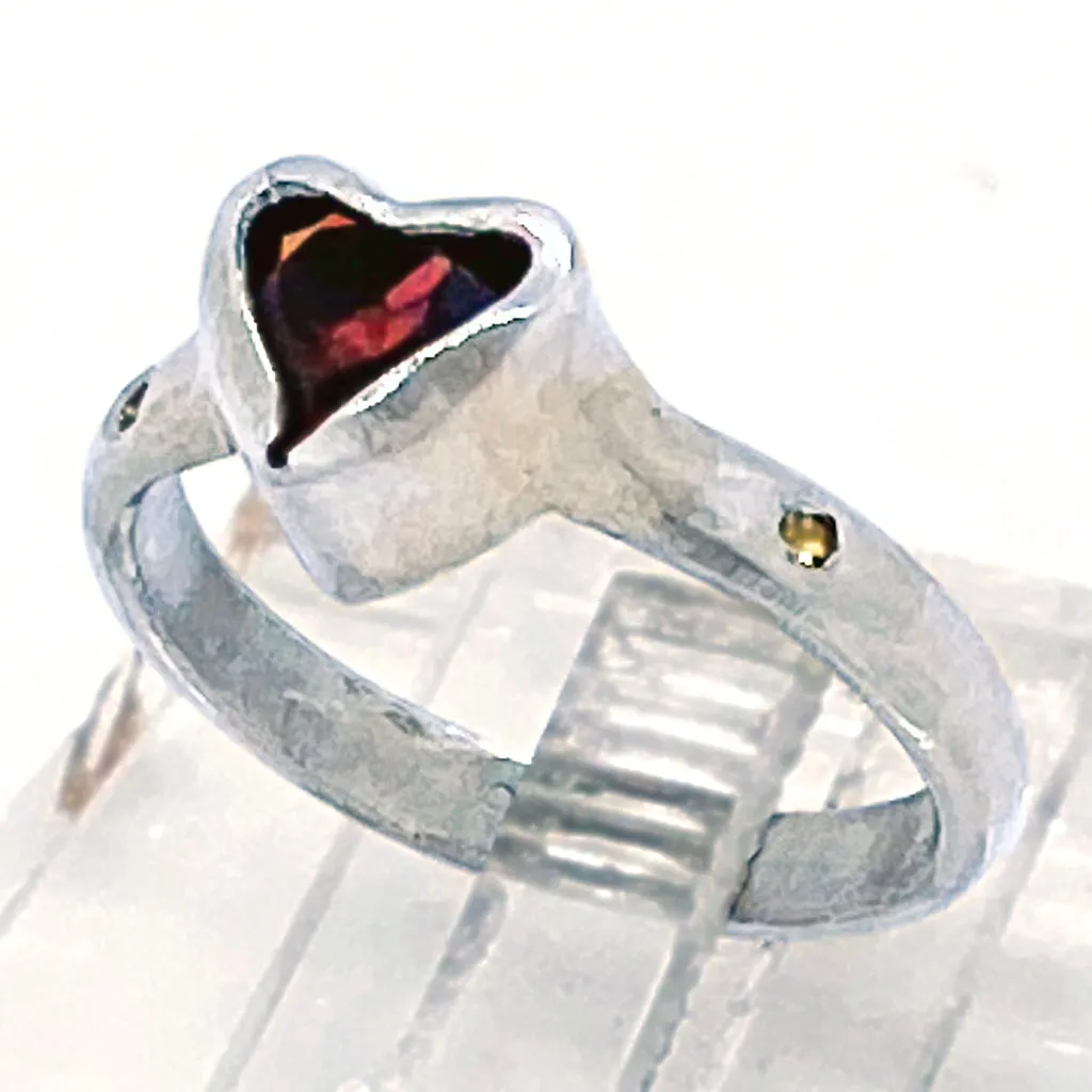 Garnet & Citrine Ring (size 8 1/2)