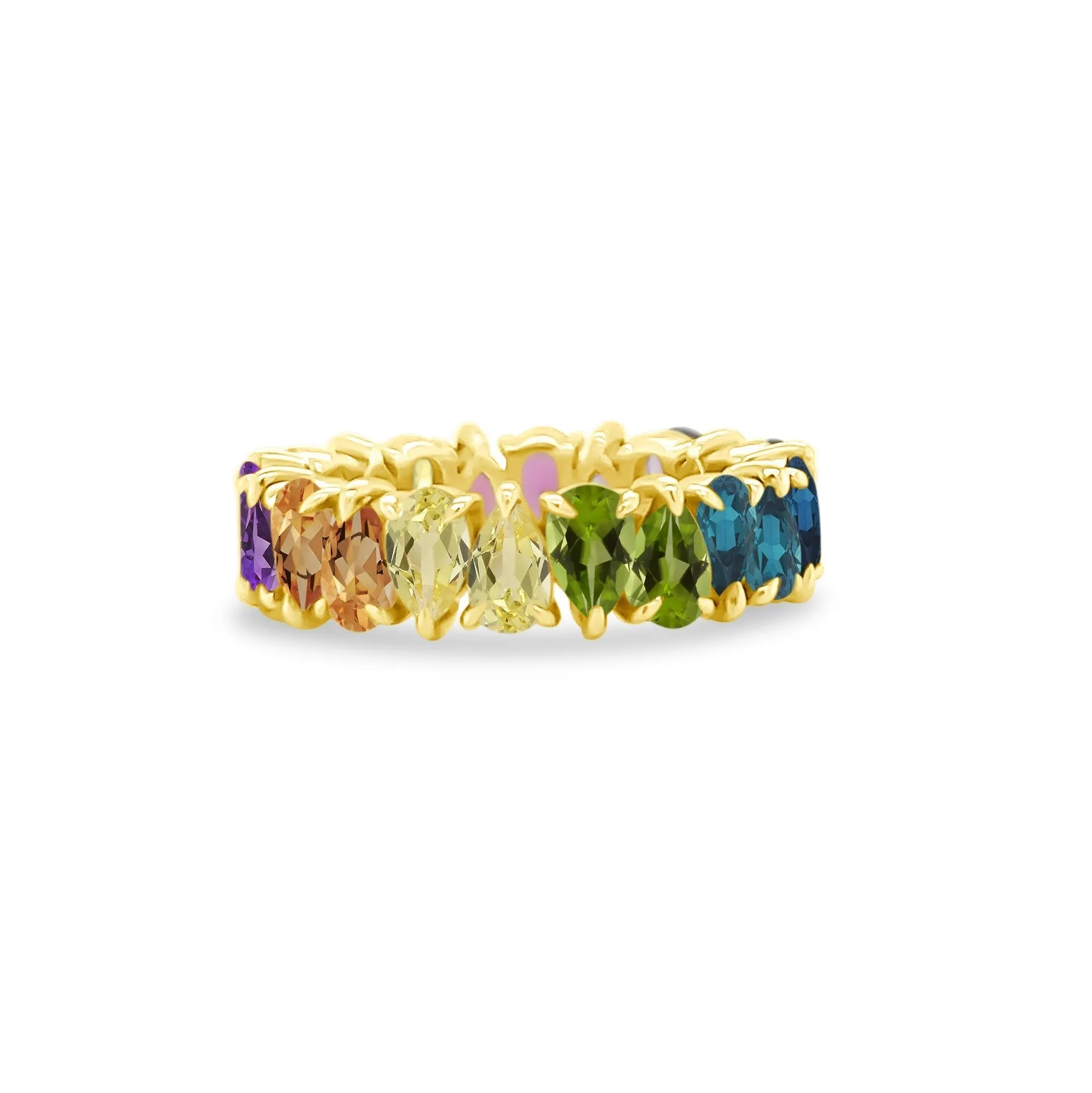 Gemstone Rotating Pear Band