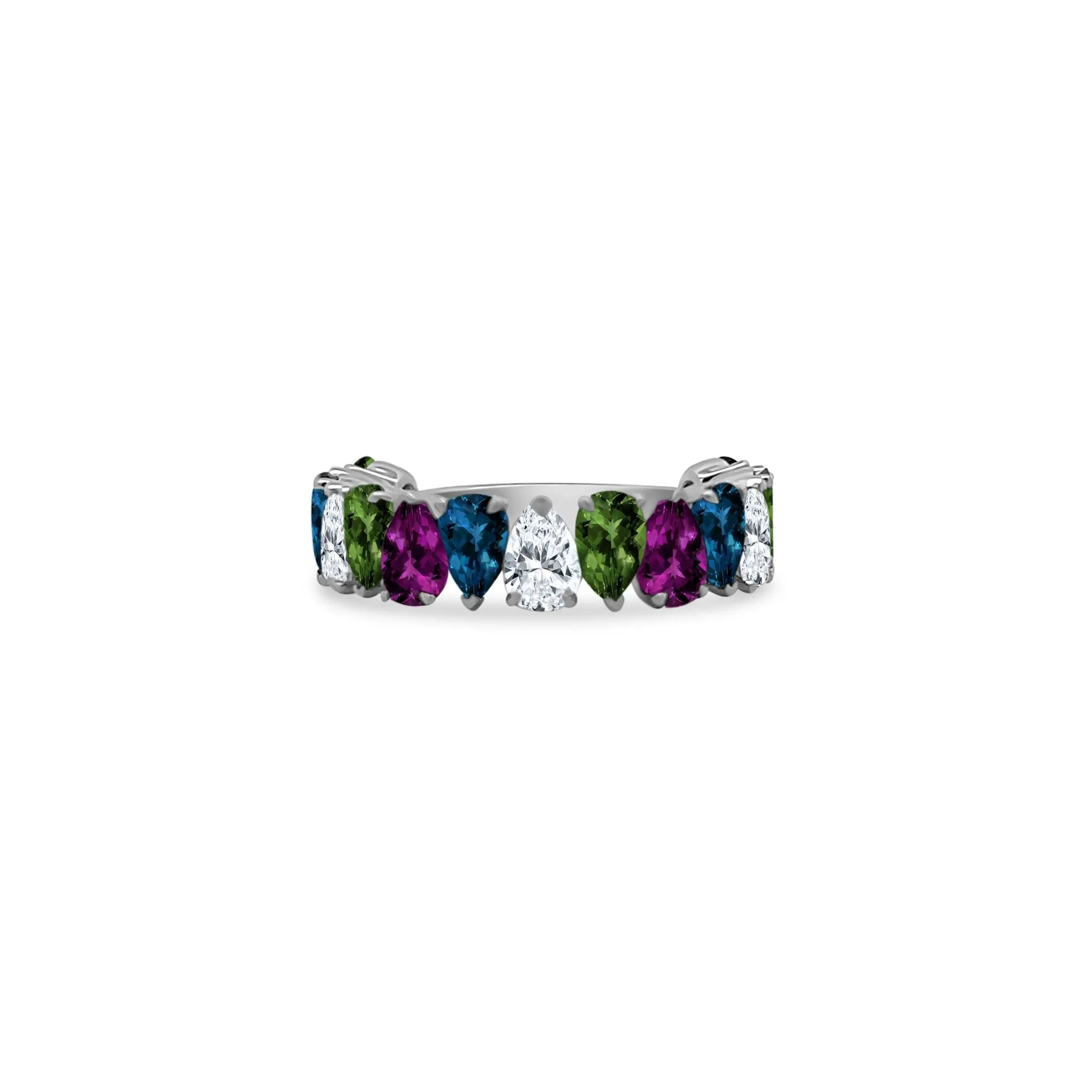 Gemstone Rotating Pear Band