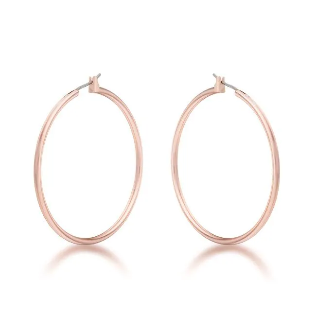 Glem Large Silver Hoop Earrings | 45mm