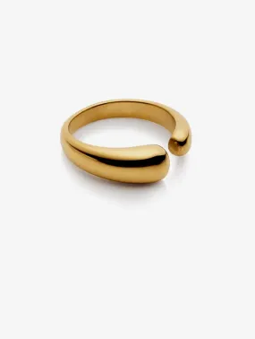 Gold Open Dome Ring | Unisex | Gift Boxed | by Nordic Muse