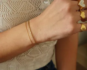 Gold Snake Cobra Chain Bracelet