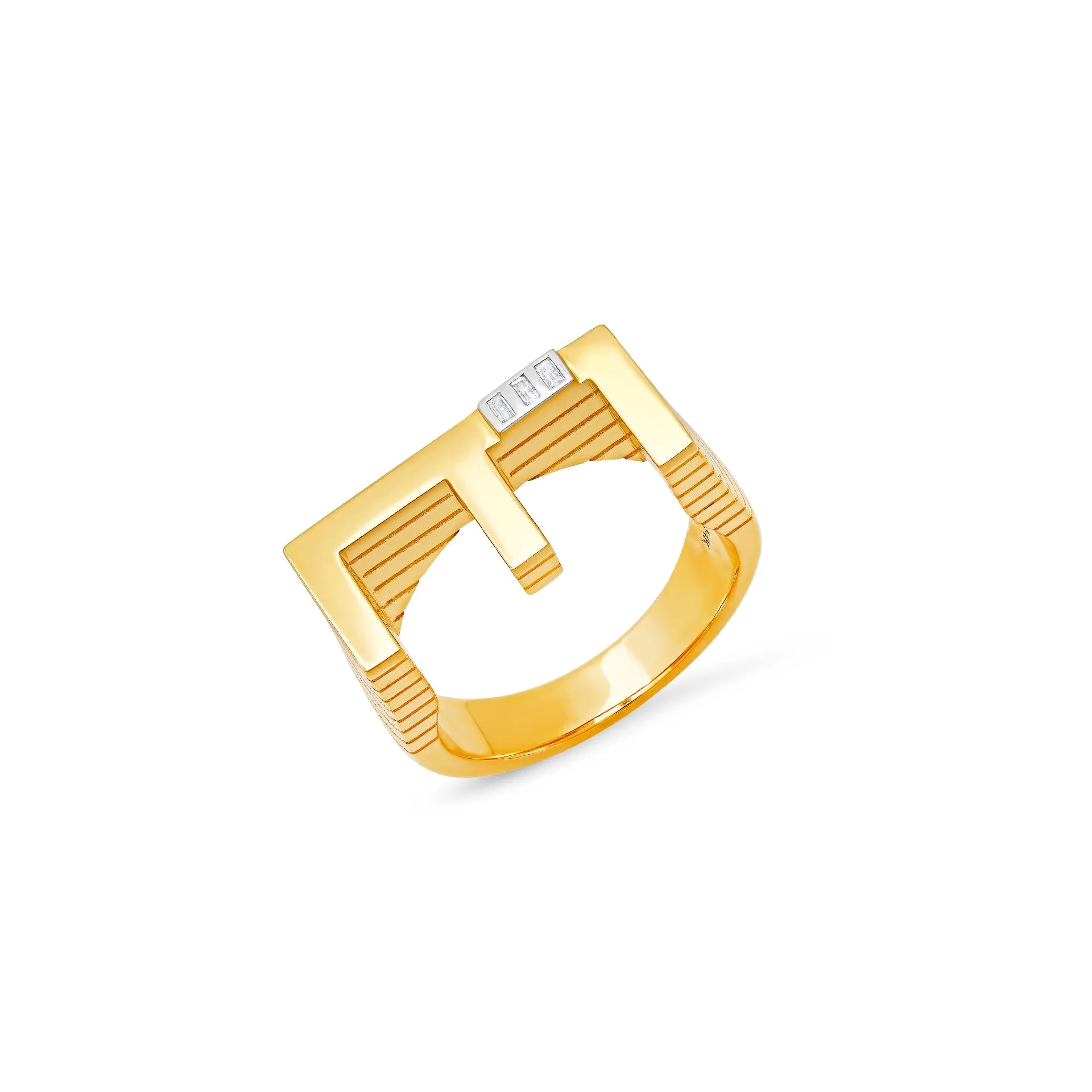 Gradnsize Chunky Initial Ring "E"