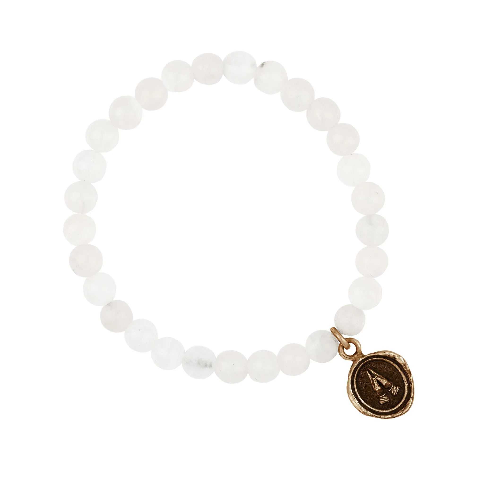 Grateful Appreciation Talisman Stretch Stone Bracelet