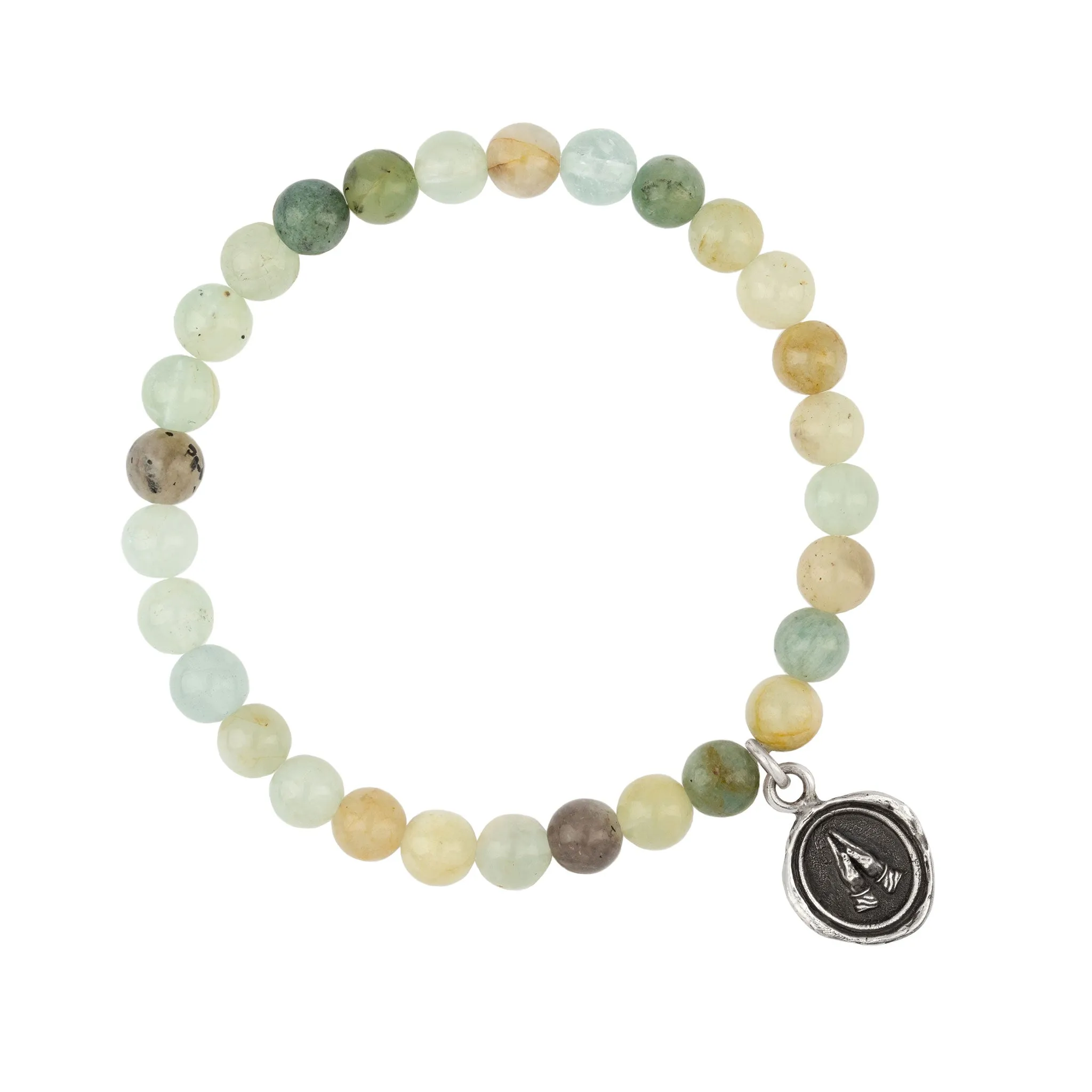 Grateful Appreciation Talisman Stretch Stone Bracelet