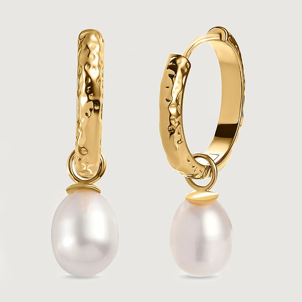 Grecian Pearl Drop Earrings