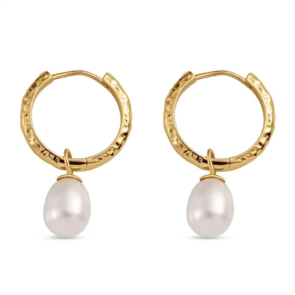 Grecian Pearl Drop Earrings