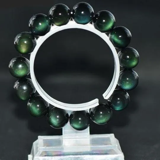 Green Eye Obsidian Healing Bracelet