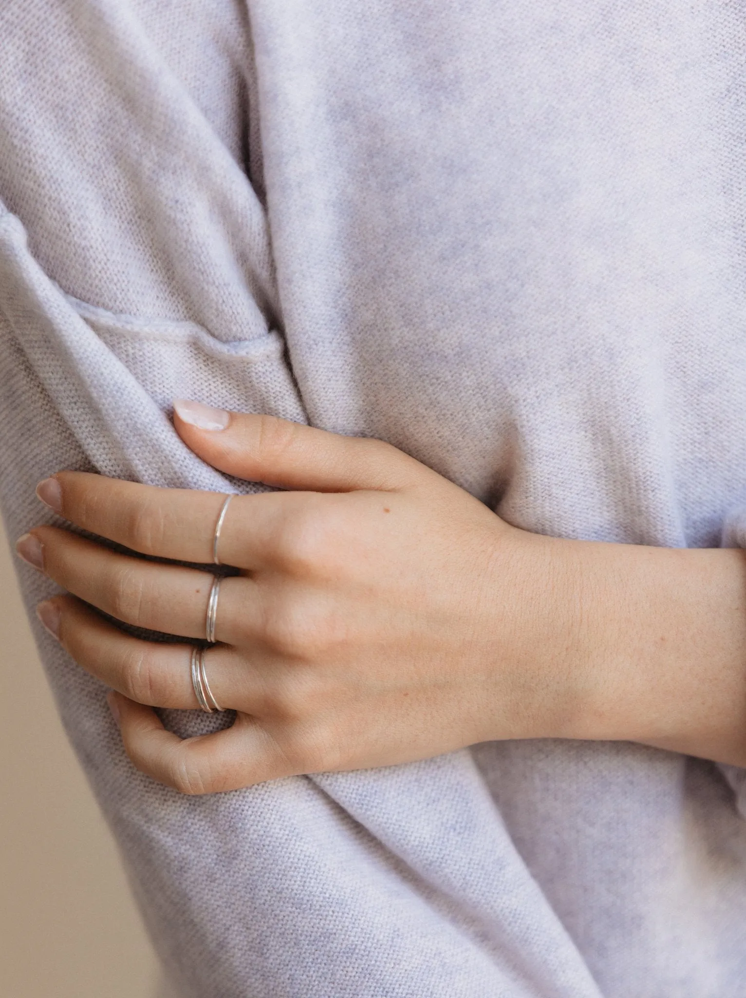 Hammered Stacking Ring