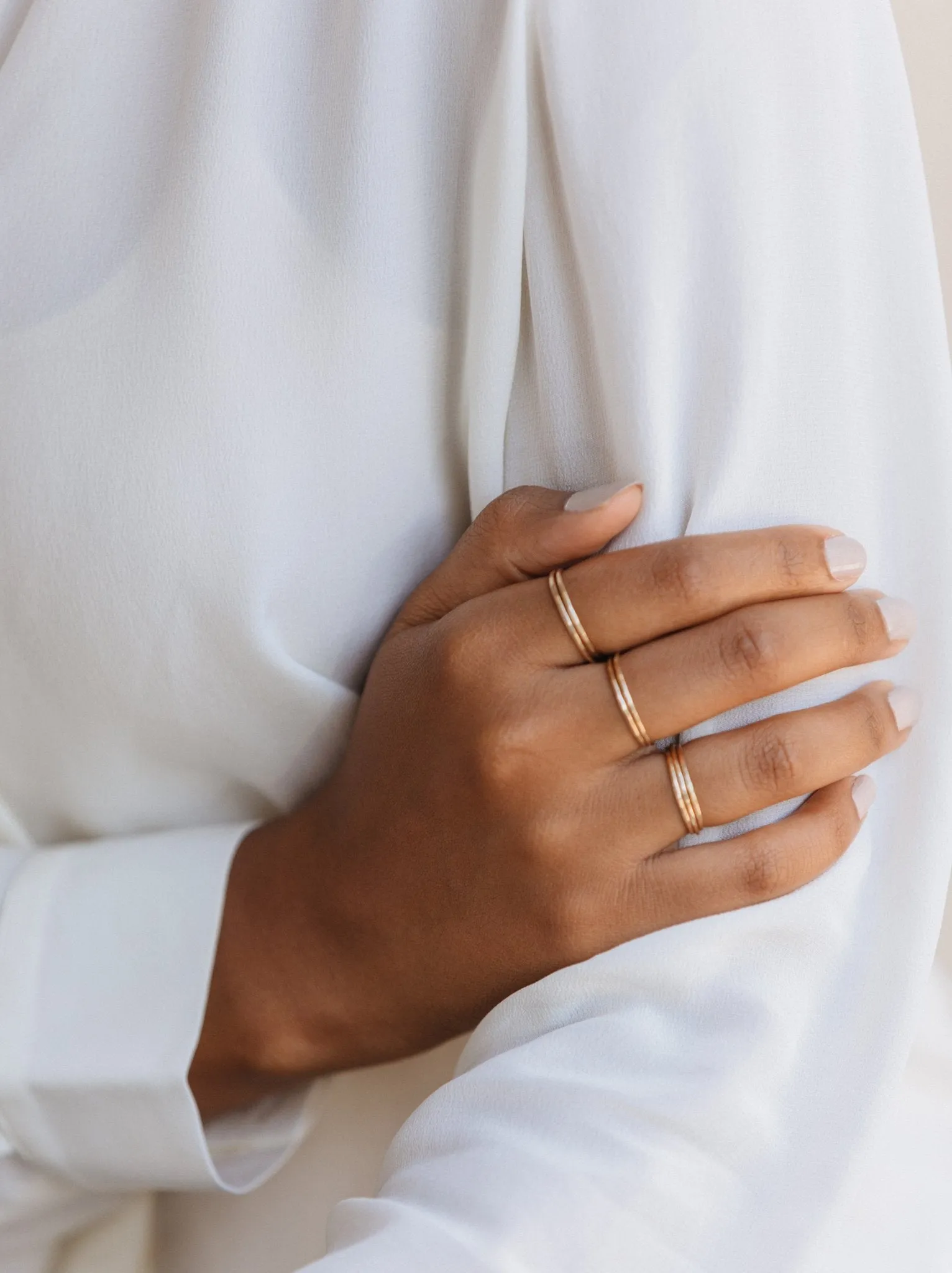 Hammered Stacking Ring