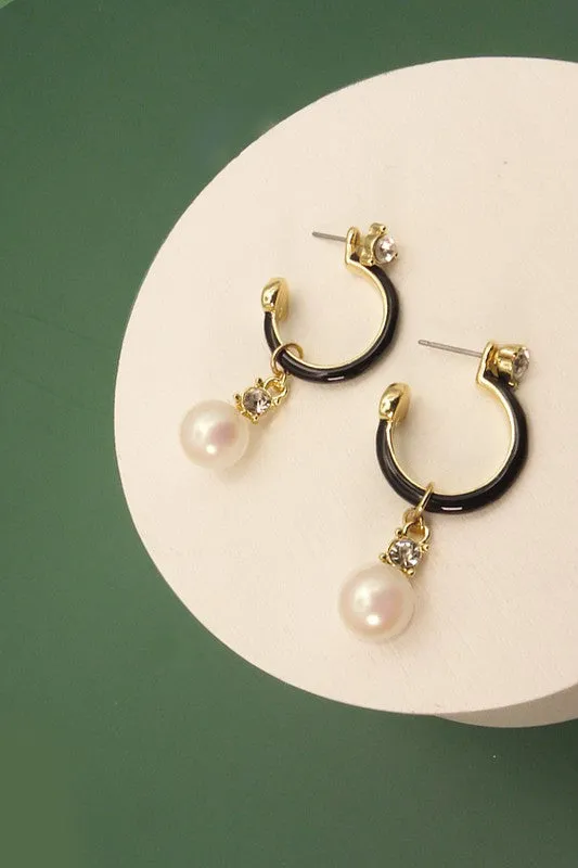 Happy To Go Pearl Drop Earrings