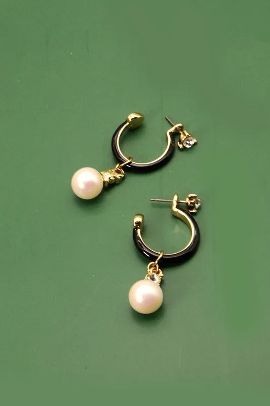 Happy To Go Pearl Drop Earrings