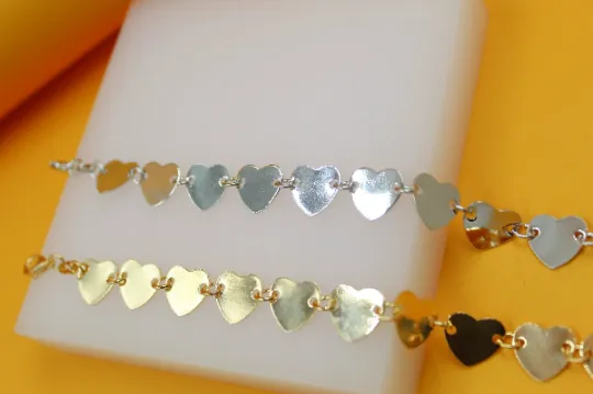 Heart Flat Bracelet (I511)