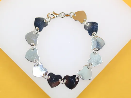 Heart Flat Bracelet (I511)