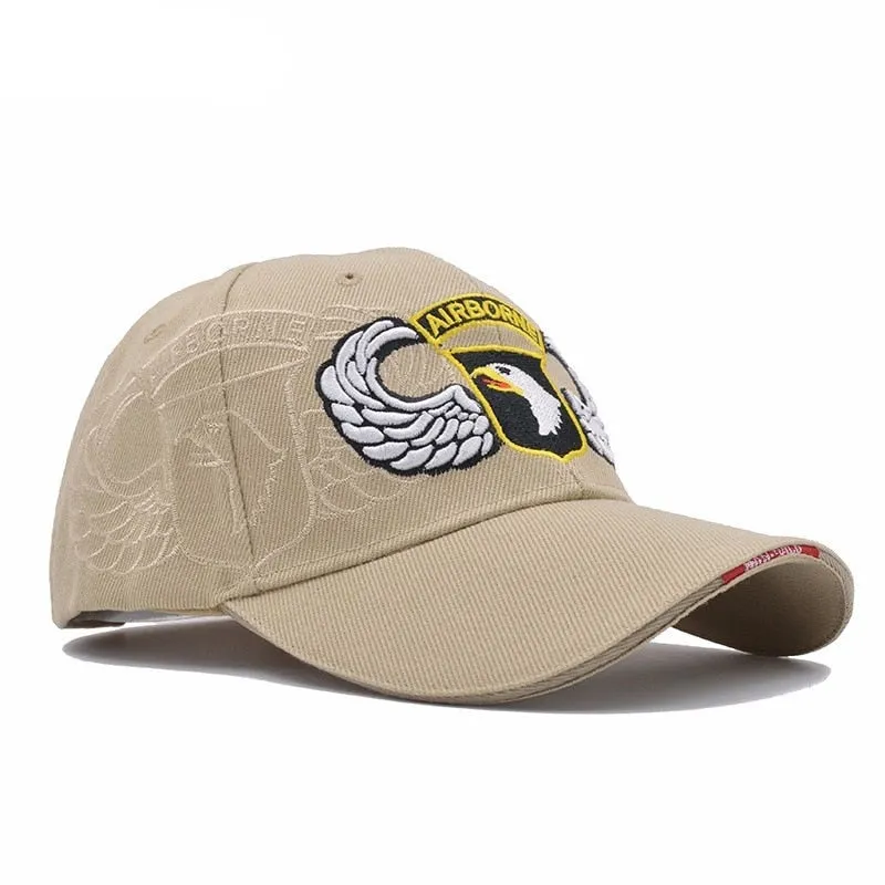 High Quality 101st Airborne Division Baseball Cap Men US Army Cap Dad Cap AIR FOREC Sport Tactical Cap Bone Snapback