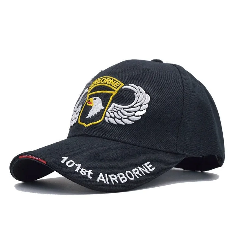 High Quality 101st Airborne Division Baseball Cap Men US Army Cap Dad Cap AIR FOREC Sport Tactical Cap Bone Snapback