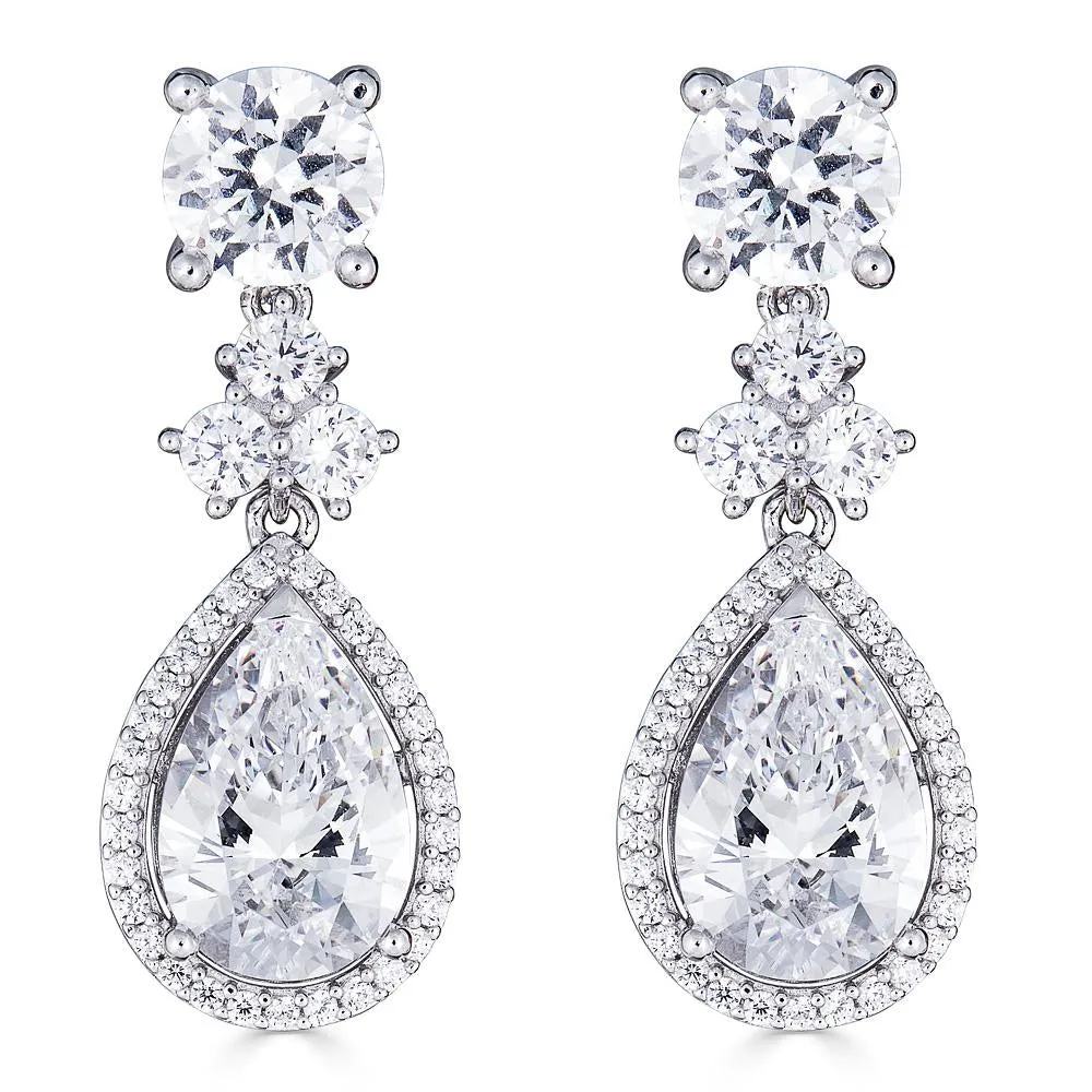 Hollywood Halo Teardrop Earrings- TLE3073