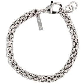 Invicta Men's Bracelet - Elements 9.25" Silver Stainless Steel Hook Buckle | 39645