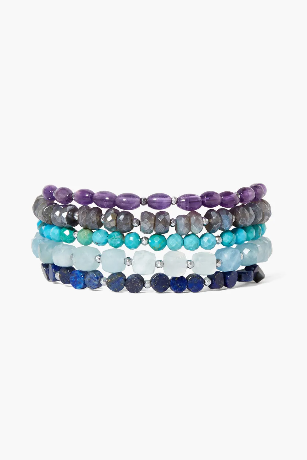 Keyes Naked Wrap Bracelet Purple Mix