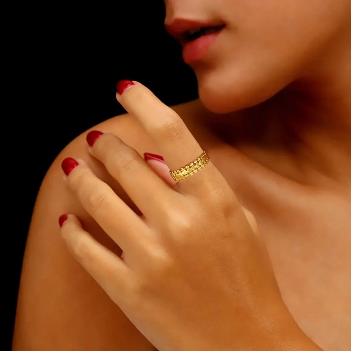 Kyerlyn Stackable 14K Gold Rings