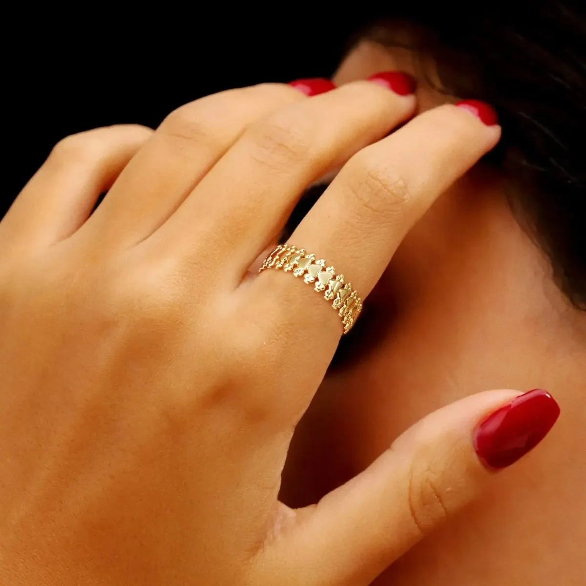 Kyerlyn Stackable 14K Gold Rings