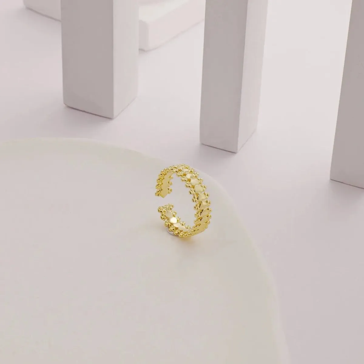 Kyerlyn Stackable 14K Gold Rings