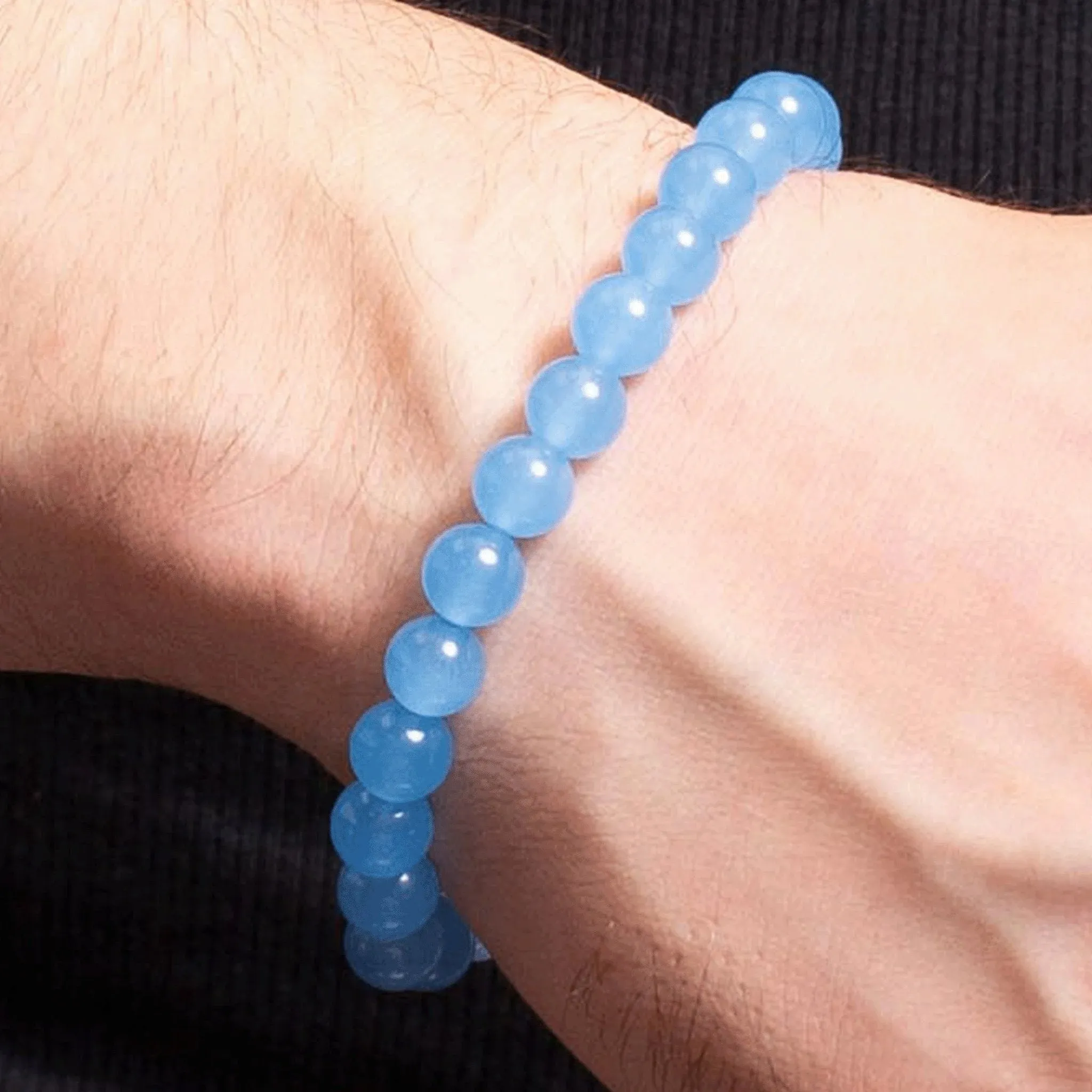 Kyler Beaded Aquamarine Bracelet