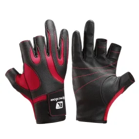 Kyncilor A0062 Outdoor Camping Three-finger Gloves Antiskid Sports Fishing Gloves, Size: L(Red)