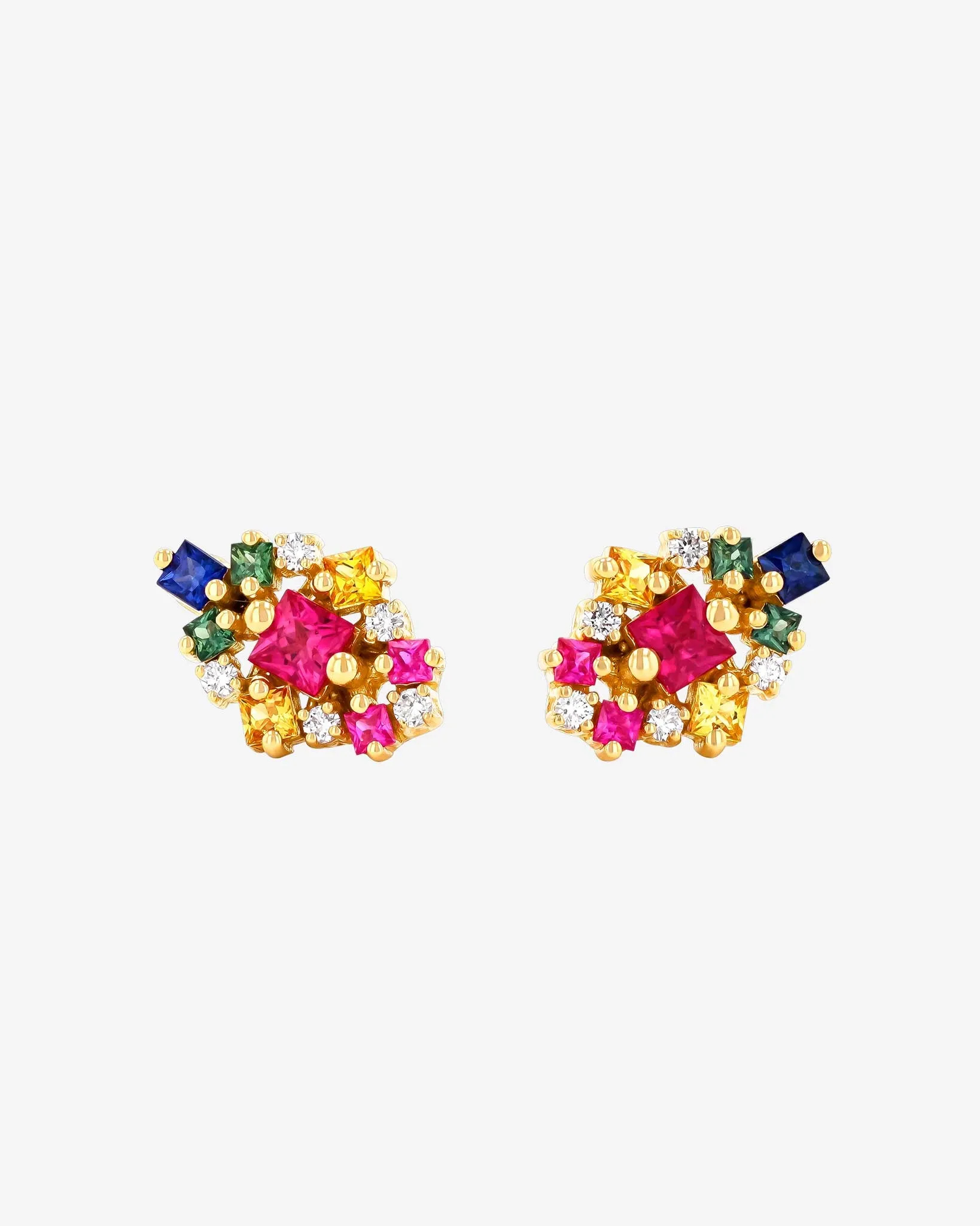 La Fantaisie Star Rainbow Sapphire Studs