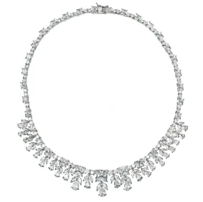 Leizia Cubic Zirconia Statement Necklace