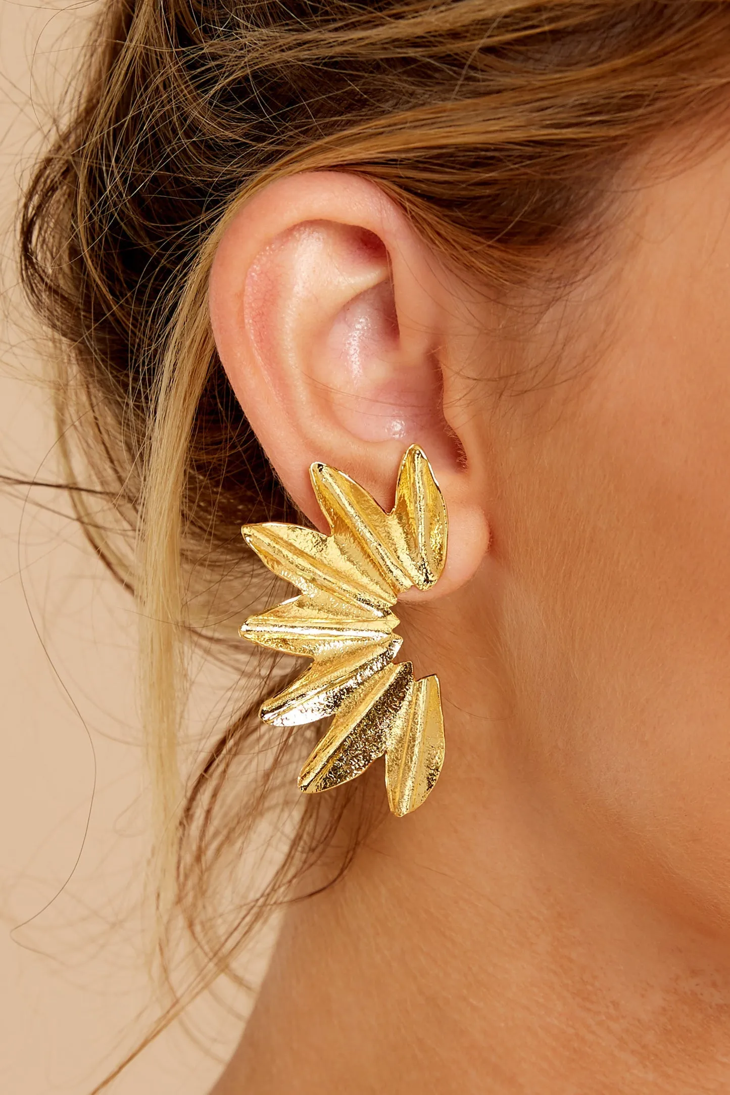 Little Whispers Gold Leaf Earrings