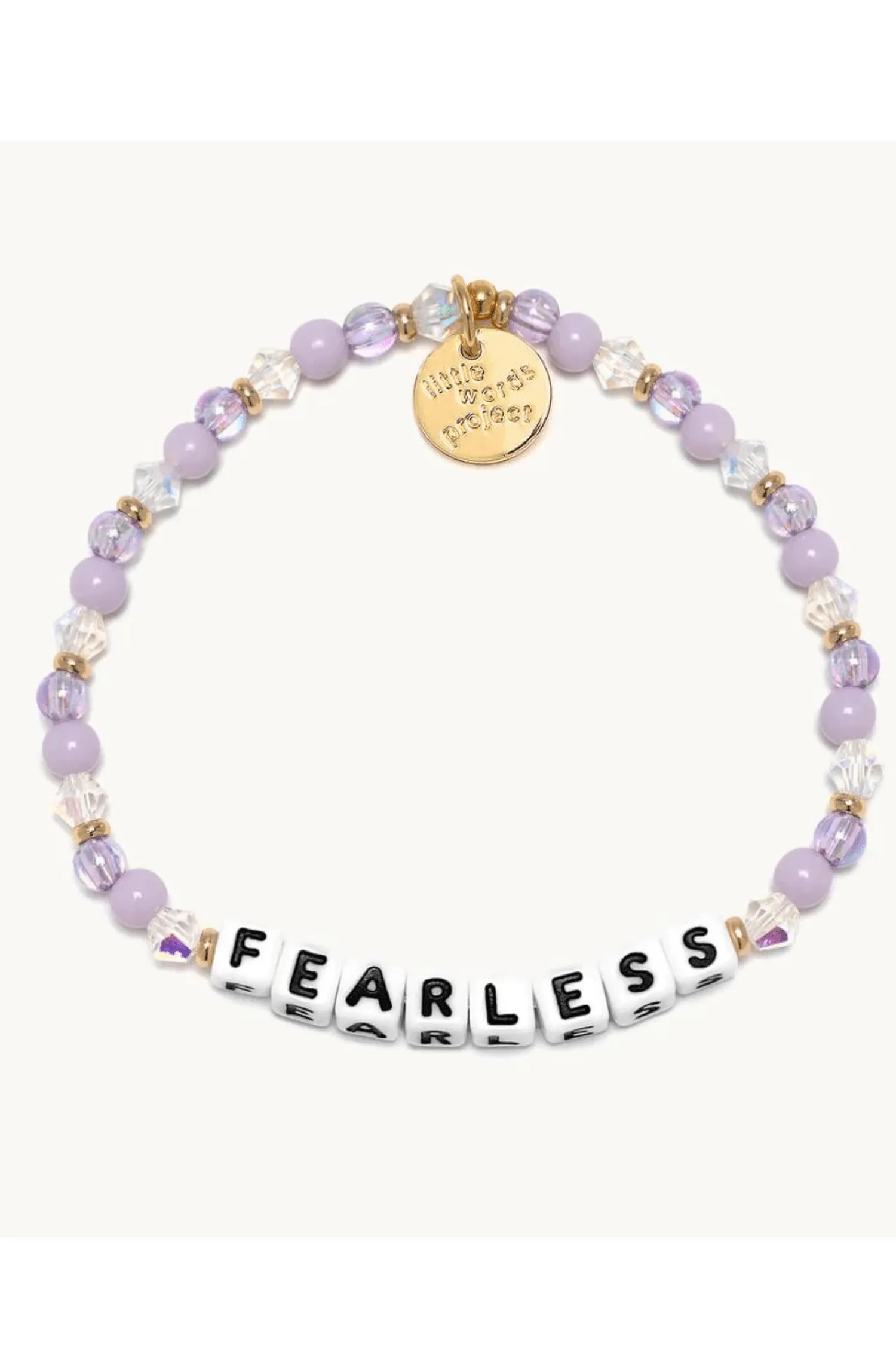 Little Words Project Beaded Bracelet-- Fearless