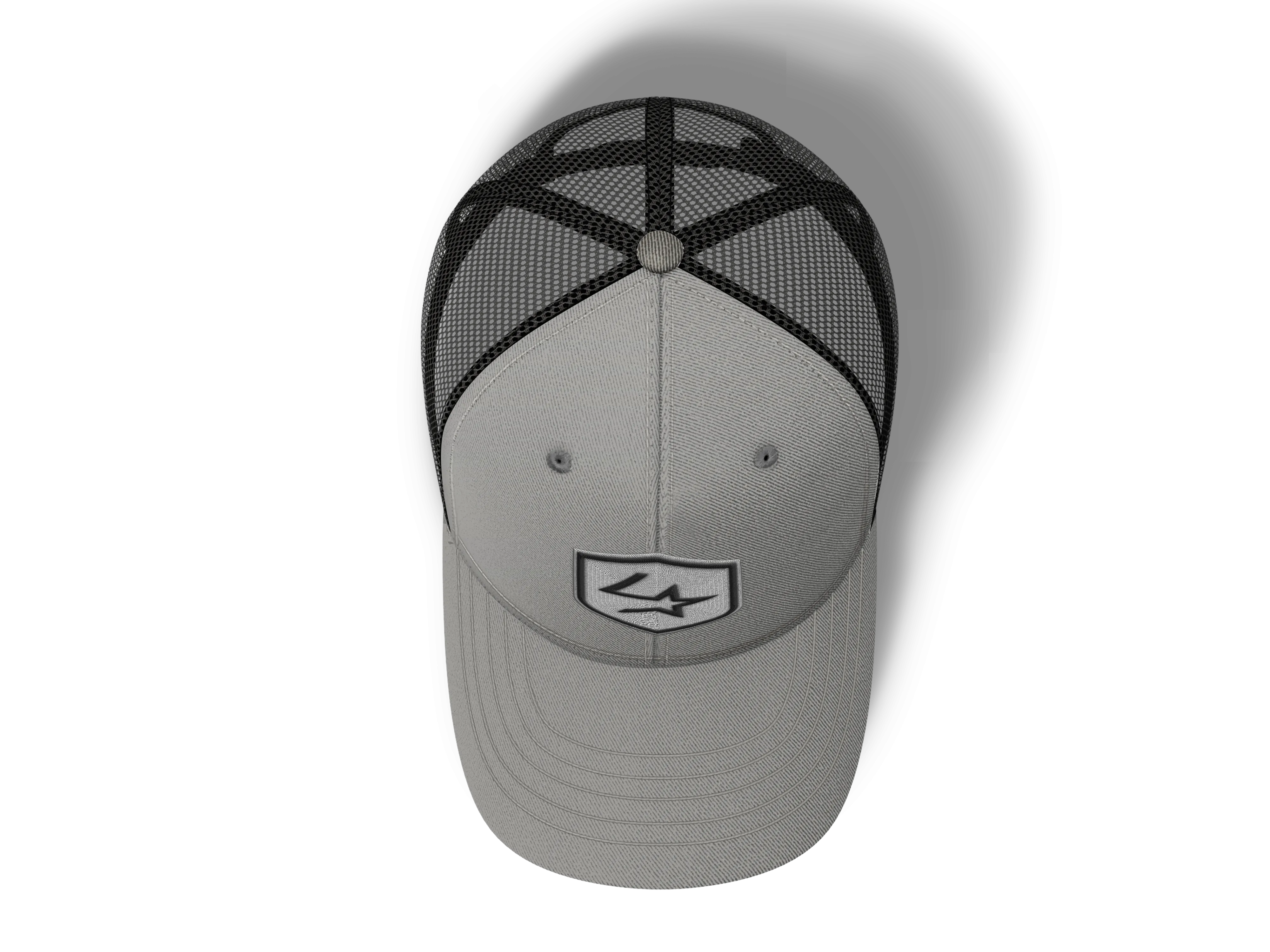 Lone Star Ropes Trucker Cap - Light Grey/Black