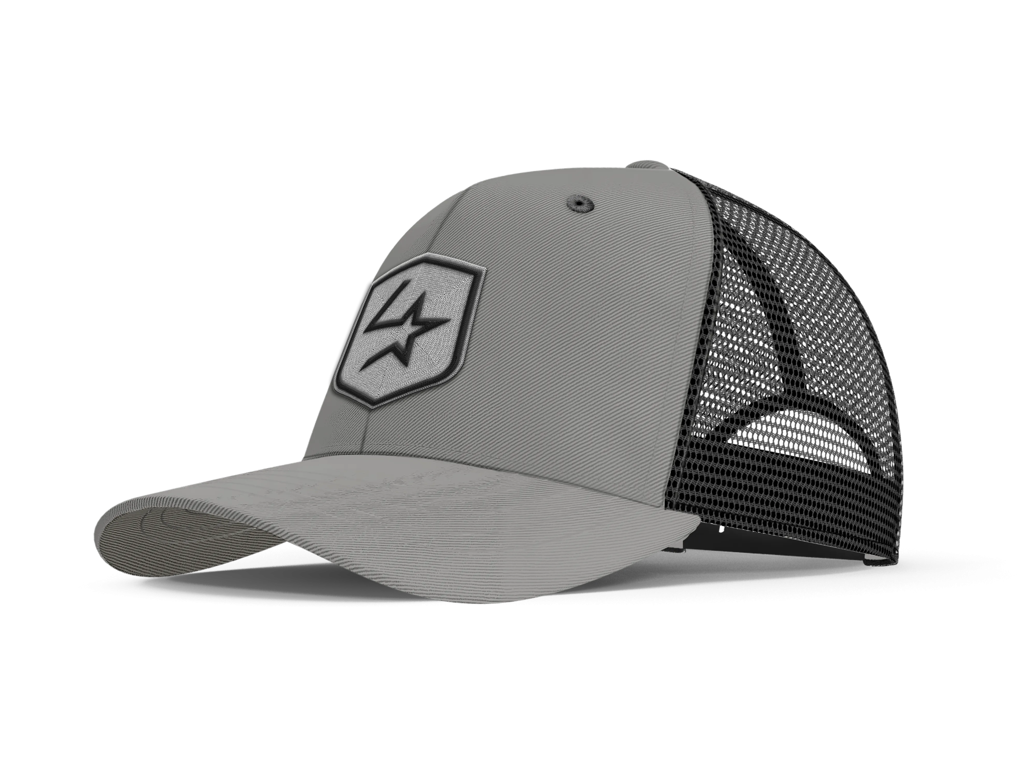 Lone Star Ropes Trucker Cap - Light Grey/Black