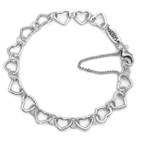 M380 Heart Link Charm Bracelet